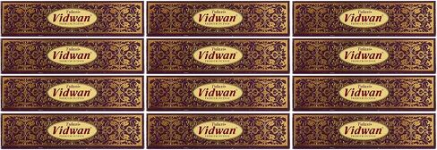 Tulasi Vidwan/Guru Masala Incense Mini Sticks - Box with 12 Packs, 15 Grams Per Pack … in Saudi Arabia