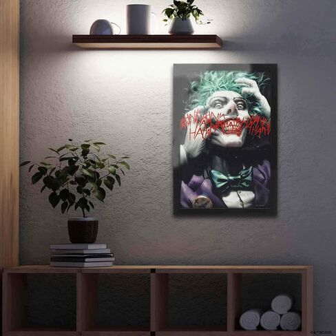 DC Comics Batman Comic Book Cover Framed Wood Wall Decor - Retro Batman Wall Art for Man Cave or Movie Room in Saudi Arabia