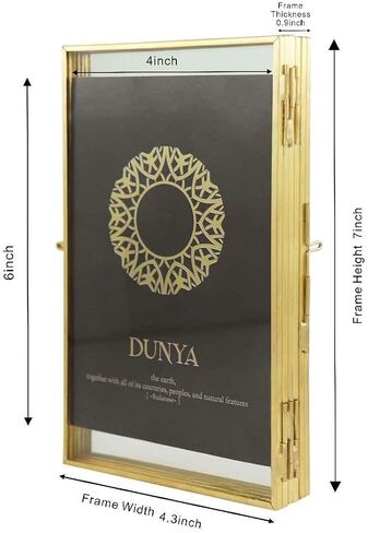 N / A 3 إطارات صور نحاسية عائمة 4x6 ذهبية ثلاثية 4x6 قابلة للطي، 3 طيات مفتوحة، إطار صور كلاسيكي معدني مضغوط، الزفاف، الذكرى السنوية، تدفئة المنزل، هدايا الأحداث in Saudi Arabia