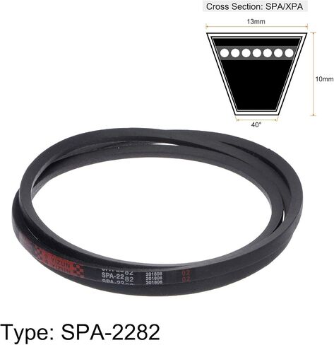 SPA-957 V-أحزمة محرك الحزام 957 مم مقاس الملعب 13 مم العرض 10 مم الارتفاع مطاط لنقل الطاقة in Saudi Arabia