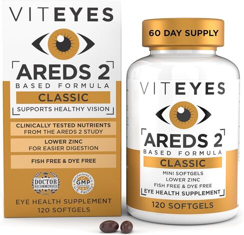 VITEYES® AREDS 2 Softgels, 120 Count - Single Daily Dose Eye Vitamin in Kuwait
