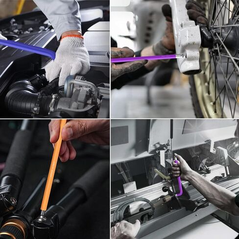 9 Pcs Hex Key Allen Wrench Set, Torx TRX Star Coloured Wrench Set T10, T15, T20, T25, T27, T30, T40, T45, T50 Hex Key Wrench Set for Furniture Assembly, Bicycle Maintenance, Household DIY in Saudi Arabia