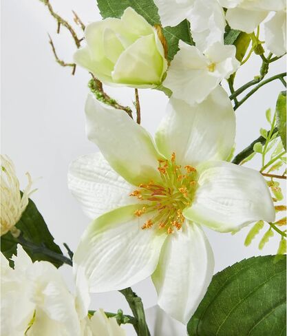 Ting's time Eucalyptus Garland Artificial Flowers Faux Greenery Garland Plant Leaves Vines 6ft Wedding Arch Flowers Hanging Decor for Table Runner Indoor Outdoor Wall Decorations(White) in Saudi Arabia