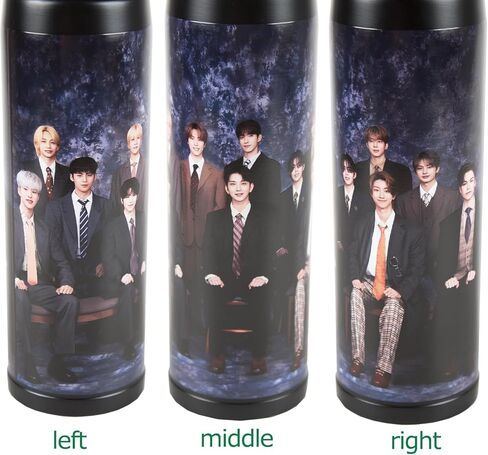 زجاجة مياه من الفولاذ المقاوم للصدأ من Seventeen kpop سعة 500 مل سعة 17 أونصة تحافظ على السوائل ساخنة أو باردة in Kuwait