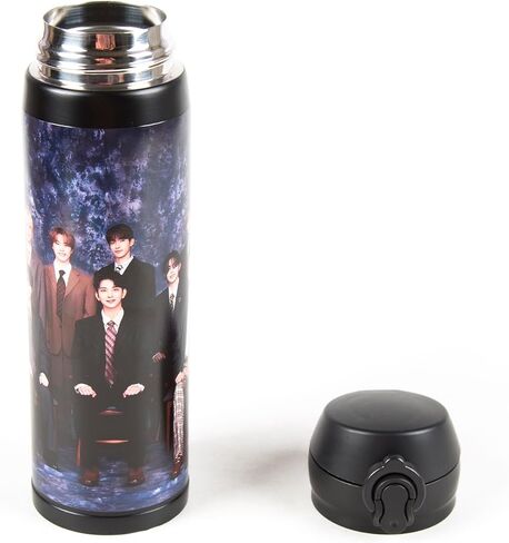 زجاجة مياه من الفولاذ المقاوم للصدأ من Seventeen kpop سعة 500 مل سعة 17 أونصة تحافظ على السوائل ساخنة أو باردة in Kuwait