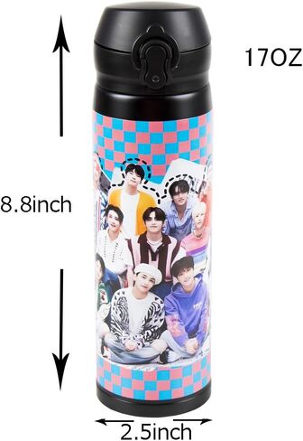 seventeen kpop Stainless Steel Water Bottle 17oz 500ML Keeps Liquids Hot or Cold in Saudi Arabia