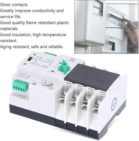 Dual Power Automatic Transfer Switch Electrical Selector Switch Millisecond Circuit Fast Controller 4P 100A 220V in Saudi Arabia