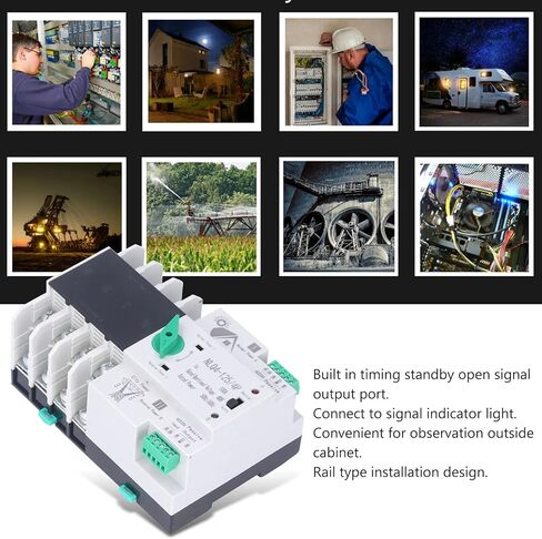 Dual Power Automatic Transfer Switch Electrical Selector Switch Millisecond Circuit Fast Controller 4P 100A 220V in Saudi Arabia