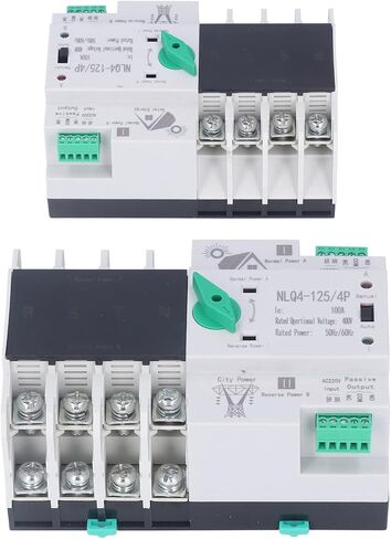 Dual Power Automatic Transfer Switch Electrical Selector Switch Millisecond Circuit Fast Controller 4P 100A 220V in Saudi Arabia