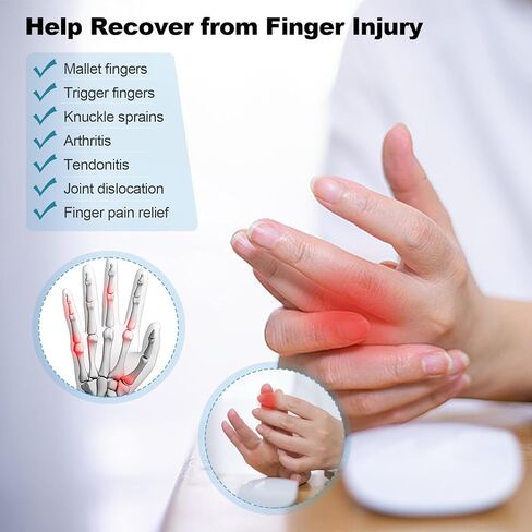 Thumb Finger Splints, 5pcs Finger Support Brace Finger Stabilizer with 5pcs Nylon Sleeves for Arthritis Broken Fingers Straightening Immobilization in Kuwait