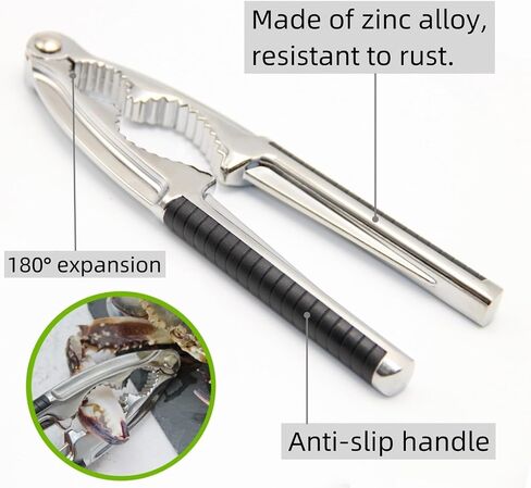 Crab Lobster Crackers Stainless Steel,13-Piece Seafood Tools Set,Crab Crackers,Crab Leg Forks/Picks,Seafood Scissors & Storage Bag for Holidays Birthday Gifts in Saudi Arabia