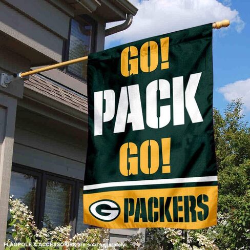 راية منزل ذات وجهين من شركة Green Bay Packers Go Pack Go in Saudi Arabia