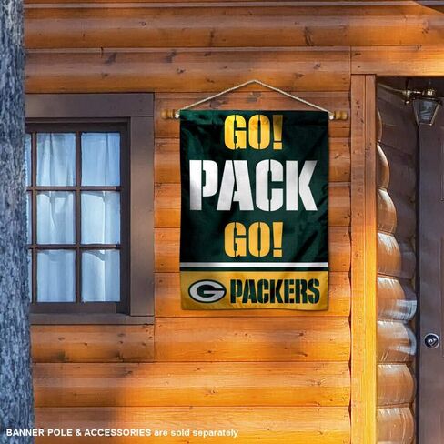 راية منزل ذات وجهين من شركة Green Bay Packers Go Pack Go in Saudi Arabia