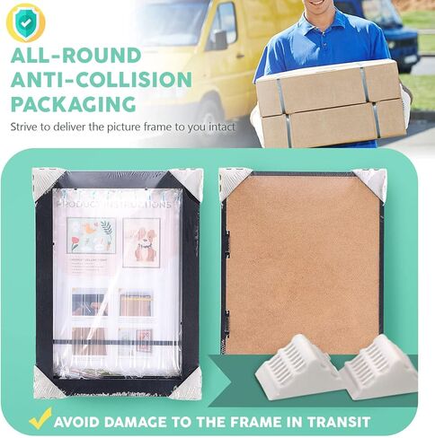 إطارات فنية للأطفال، إطار عرض الأعمال الفنية للأطفال مفتوح أمامي قابل للتغيير، إطار عرض الأعمال الفنية للأطفال مقاس A4 إطارات تخزين الصور لرسم الحرف اليدوية والمشاريع الفنية المدرسية والمكتب المنزلي (أسود. 4 عبوات) in Kuwait