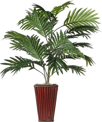 Nearly Natural Areca Palm with Bamboo Vase Silk Plant in Saudi Arabia