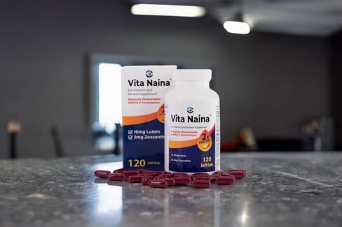 Vita Naina (120 SoftGels) | AREDS2 Eye Vitamins and Mineral Supplement (Zeaxanthin 2mg) | High Bioavailability and Bio-Absorption Formula | Easy on Your Digestive System | Easy to Swallow in Saudi Arabia