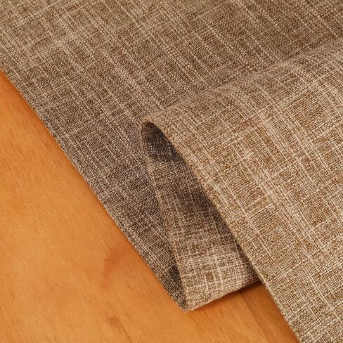 Burlap Farmhouse Cotton Linen Table Runner, Rustic Woven Solid Color Table Runner for Dining, Kitchen, Holiday, Halloween, Christmas, Party (12x82 inch, Khaki) in Saudi Arabia