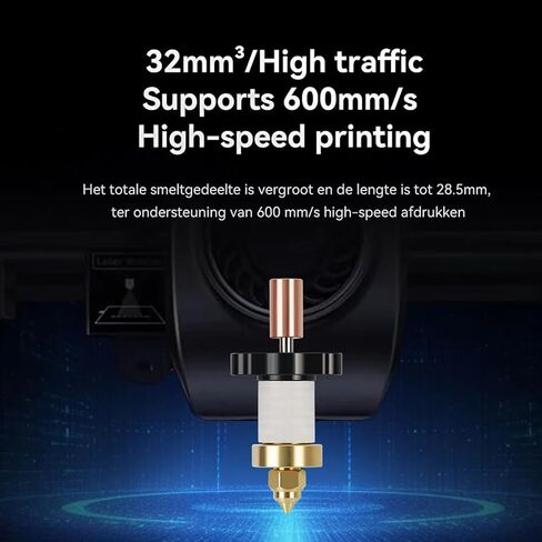 مجموعة قوالب التسخين السيراميكية K1، طابعة ثلاثية الأبعاد 300 درجة مئوية أنبوب الحلق من سبائك التيتانيوم بدرجة حرارة عالية مجموعة قوالب الحرارة الساخنة لـ K1، K1 Max in Kuwait