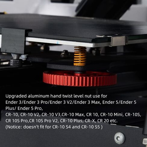 Ender 3 Springs Upgrade Kit,4Pcs Aluminum Hand Twist Leveling Nut with 4Pcs Ender 3 Bed Springs/Glass Bed Clips for Ender 3/Ender 3 Pro, Ender 5/Plus/Pro, CR-10/CR10S/CR 10S Pro 3D Printe in Saudi Arabia