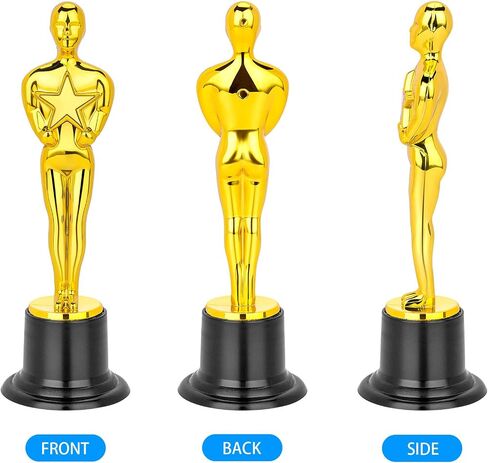 6" Gold Award Trophies Pack of 14 Bulk Award Trophy for Theme Party, Party Favor, Game Prize, School Award, Classroom Prize, Appreciation Gifts and Award Ceremony in Saudi Arabia