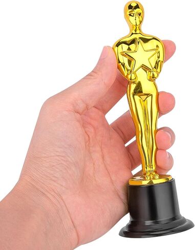 6" Gold Award Trophies Pack of 14 Bulk Award Trophy for Theme Party, Party Favor, Game Prize, School Award, Classroom Prize, Appreciation Gifts and Award Ceremony in Saudi Arabia