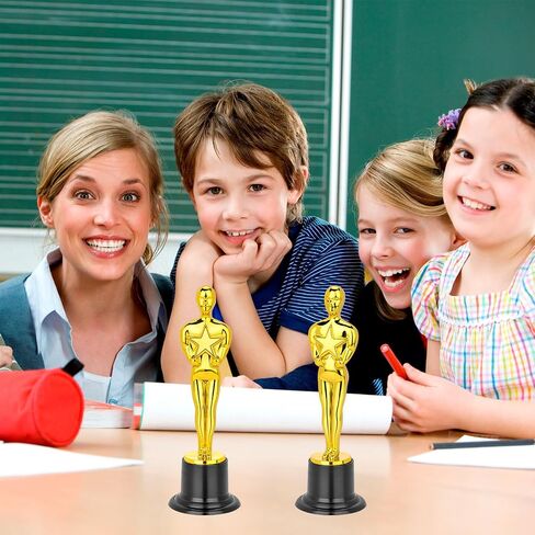 6" Gold Award Trophies Pack of 14 Bulk Award Trophy for Theme Party, Party Favor, Game Prize, School Award, Classroom Prize, Appreciation Gifts and Award Ceremony in Saudi Arabia