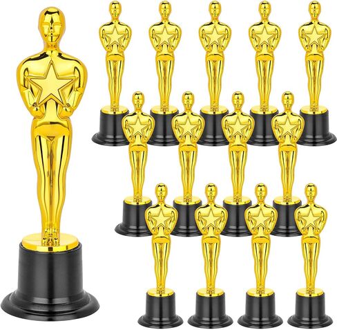 6" Gold Award Trophies Pack of 14 Bulk Award Trophy for Theme Party, Party Favor, Game Prize, School Award, Classroom Prize, Appreciation Gifts and Award Ceremony in Saudi Arabia
