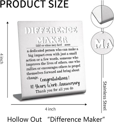 5th Work Anniversary Decor Gifts for Women, Men, Thank You Appreciation 5 Year Work Anniversary Plaque Gifts for Employee, Him, Her, Happy 5th Work Anniversary Decorative Signs bke53 in Saudi Arabia