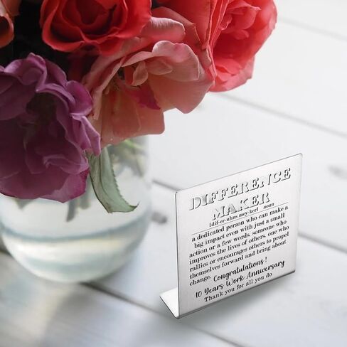 5th Work Anniversary Decor Gifts for Women, Men, Thank You Appreciation 5 Year Work Anniversary Plaque Gifts for Employee, Him, Her, Happy 5th Work Anniversary Decorative Signs bke53 in Saudi Arabia