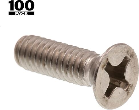 براغي آلة Prime-Line 9001595، رأس مسطح، محرك فيليبس، #12-24 × 3/4 بوصة (100 حزمة) in Saudi Arabia