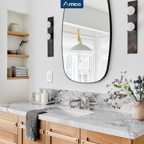 Amico 12 Pack GFCI Outlet 15 Amp مع تصميم أنحف، مقاومة للطقس (WR)، أوعية GFI ذاتية الاختبار مع مؤشر LED، لوحات حائط ومسامير متضمنة، داخلي أو خارجي، مدرج في قائمة ETL، أبيض in Kuwait