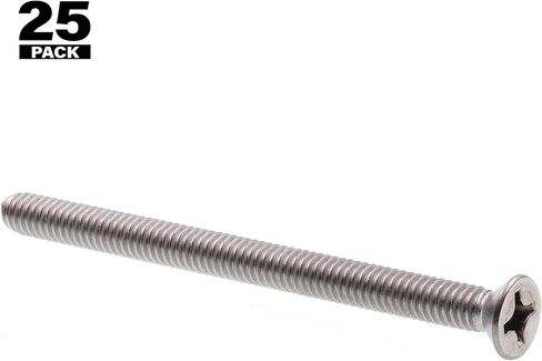 براغي آلة Prime-Line 9001688، رأس مسطح، محرك فيليبس، #12-24 × 3 بوصة، الصف 18-8 C4189 (25 حزمة) in Saudi Arabia