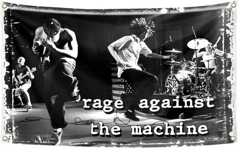 Generic The Rock Rage Band Against the Machine Wall Tapestry for Bedroom, Party Tapestry College Dorm Rooms Decor Tapestry 3x5 Ft Tapestry for Room Guys Teen Boys Girls, black in Saudi Arabia