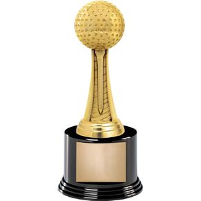 7" Sports Golf Ball Award On Round Trophy Base