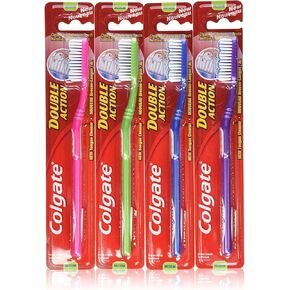 COLGATE 1 x Double Action Toothbrush Medium Multi-Coloured