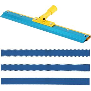 Notched Squeegee for Self Leveling, Cement Floor Leveling Tool Self-Leveling Floor Squeegee Construction Tool with 3 Racks