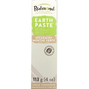 Redmond Natural Peppermint Charcoal Toothpaste, Non Fluoride, 4 Ounces (Pack of 1)