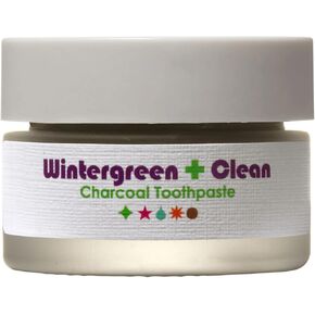 Living Libations - Organic Wintergreen Clean Activated Charcoal Toothpaste | Natural, Plant-Based, Clean Beauty (1 oz | 30 ml)