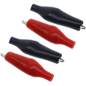 10 Pcs Boot Covered Testing Alligator Clips Detachable Mini Crocodile Clips to Use Mini Test Crocodile Clamp Clips for Lab Cable School