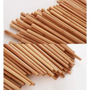 Wooden Chopsticks Reusable Dishwasher Safe 10 Pairs Chinese Asian Korea Iron Wood Handmade Chopstick Natural Healthy for Cooking Eating Restaurants Gourmets Noodles Portable Long Brown