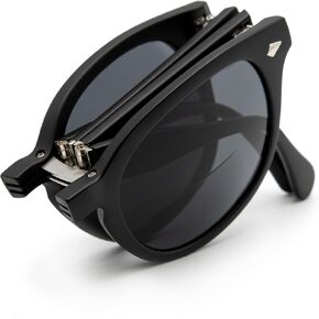 VITENZI Foldable Bifocal Sunglasses for Men and Women Reading Sun Glasses with Built In Readers - Fano