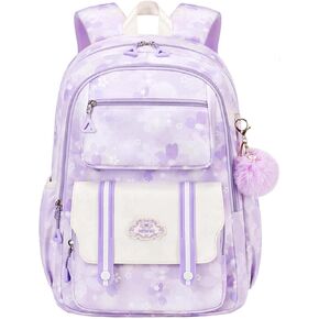 Girls Backpack,Kids Backpack for Girls,Cute School Backpack for Teen Girls Elementary Bookbag for School Multi Pocket Back Pack(Blue)