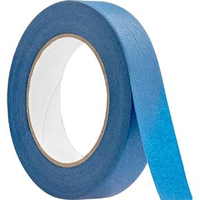 No-Residue 1 Inch, 60 Yard Blue Painters Tape 2 Pk. Easy-Tear, Pro-Grade Removable Masking Tape Great for Home, Office, Commercial Contractor. Clean, Drip-Free Painting with Wide Crepe Paper Rolls