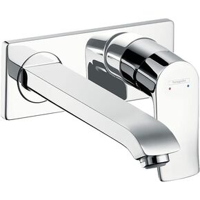 hansgrohe Metris Modern Upgrade Easy Install 1-Handle 2 5-inch Tall Bathroom Sink Faucet in Brushed Nickel, 31086821
