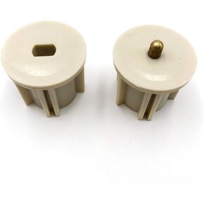 Universal Indoor and Outdoor Blinds Shades Shutter Accessories Easy to Install (Beige, Clutch Plug 38mm)