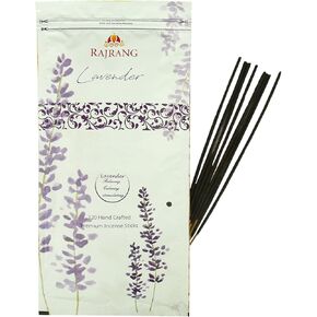 راجرانج، علبة أعواد بخور برائحة اللافندر الفاخرة ذات العطر العالي تحتوي على 120 عودًا (150 جرامًا) أغارباتي هندي ثمين مثالي للعبادة والتأمل والعلاج العطري in Kuwait