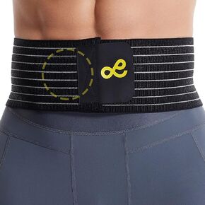 Umbilical Hernia Belt for Men and Women - Abdominal Support Binder with Compression Pad - Navel Ventral Epigastric Incisional and Belly Button Hernias Surgery Prevention Aid