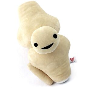 I Heart Guts Knee Joint Plush - Kneed for Speed - Knee Joint Stuffed Pillow Toy Bone, Get Well Knee Surgery Gifts - Doctors, Physical Therapists & Orthopedic Surgeon Gifts