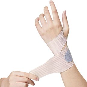 Ultra Thin Wrist Brace Support for Carpal Tunnel, Breathable Wrist Band Adjustable velcro straps for Wrist Wraps, Stabilizer for Tendonitis, Arthrits Pain Relieving Purple 1 Piece
