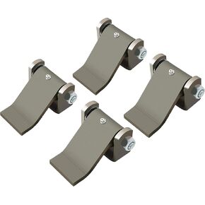 KUAFU Dump Trailer Hinges Weld-on Heavy Duty Greaseable Truck Body Gate Door Hinge - Strap Style Short Leaf Pack of 2